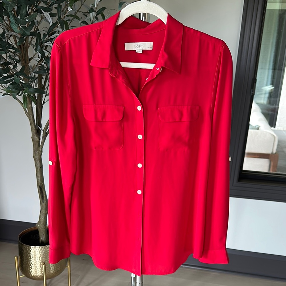 LOFT Bold Red Top
